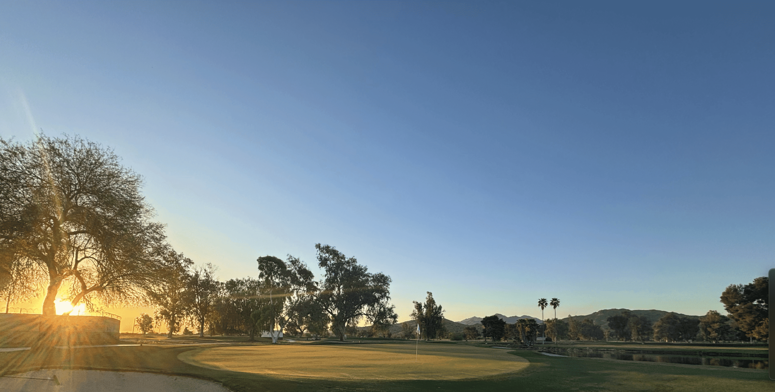 Junior golfers practicing on beautiful parkland course at Junior National Golf